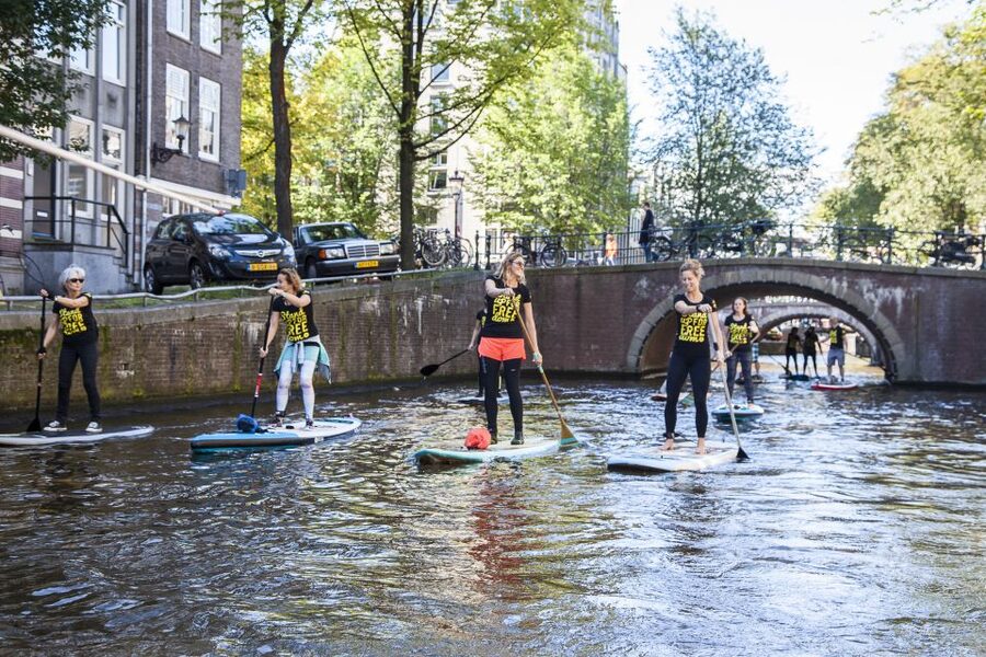 Amsterdam: 2-Hour Stand Up Paddle Board Tour - Under Amsterdam’s bridges