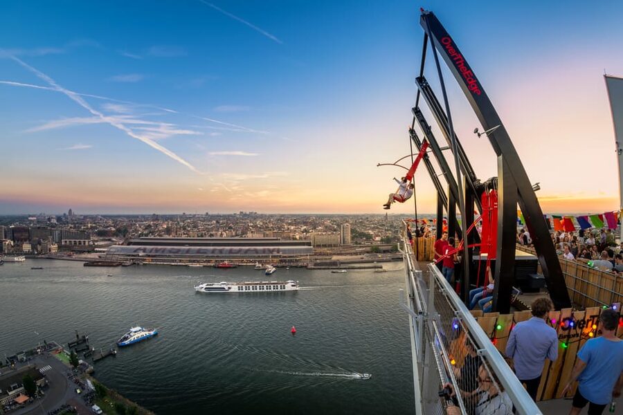 Amsterdam: A'DAM Lookout Entry Ticket with 2 Drinks - Amsterdam VR ride and extra activities