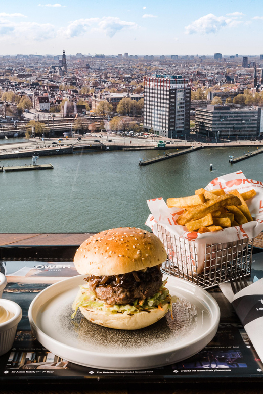 Amsterdam: A'DAM Lookout Entry Ticket with Burger - Crossing the IJ to A’DAM Tower