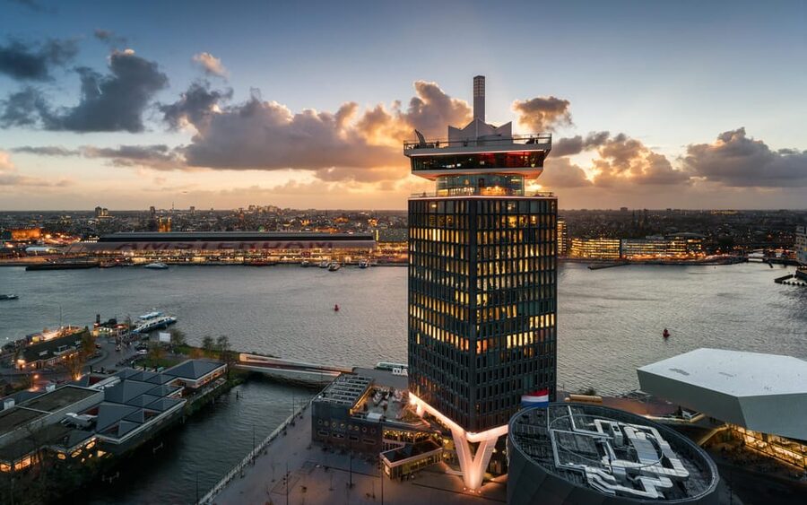 Amsterdam: A'DAM Lookout Ticket and Lunch or Dinner Voucher - The audio tour and interactive exhibition