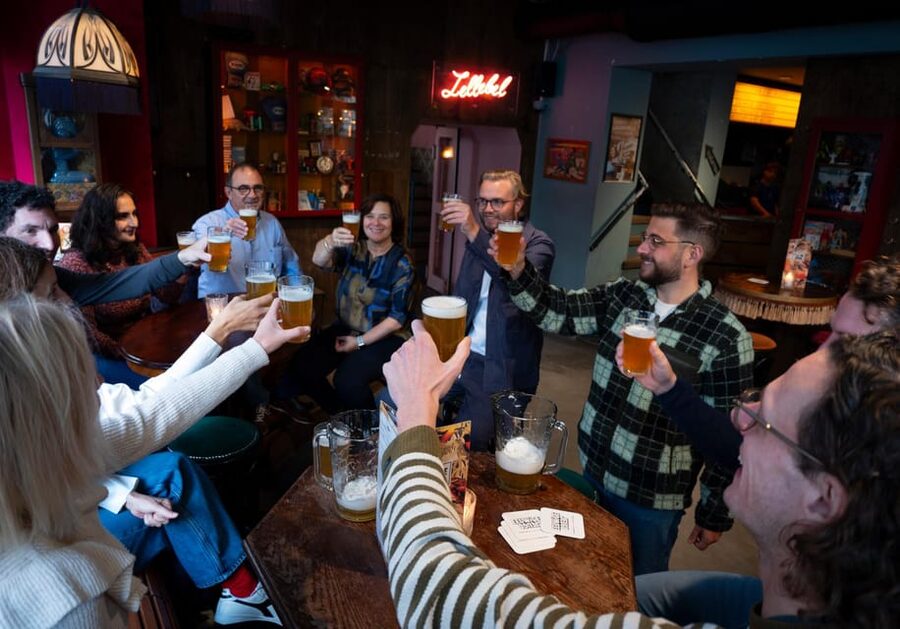 Amsterdam All Inclusive Guided Walking Craft Beer Tour - Stop two follows a ten-minute walk