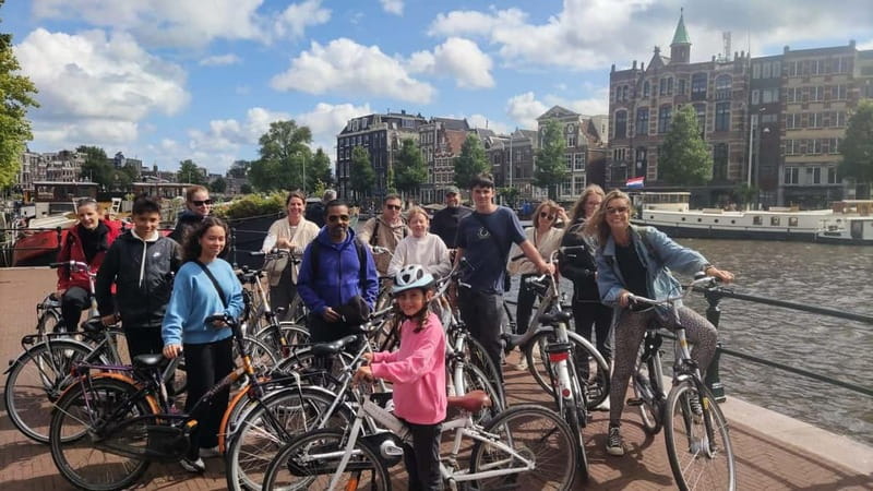 Amsterdam bike tour with a French-speaking guide local! - The Anne Frank House area