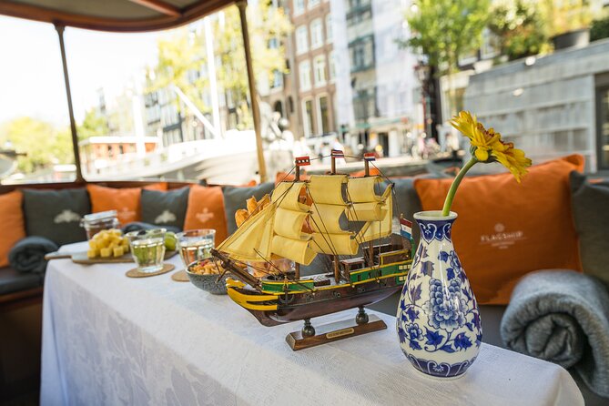 Amsterdam Canal Cruise with Cheese and Wine - The Amstel, Blauwbrug, and Magere Brug