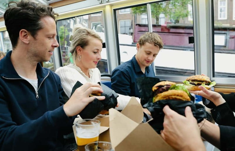 Amsterdam canal cruise with culinary burger or cheese & wine - H’ART Museum and the city’s cultural side