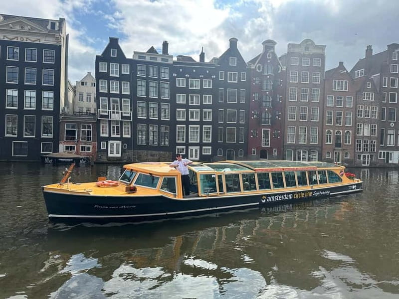 Amsterdam canal cruise with culinary burger or cheese & wine - Amsterdam Centraal from the water