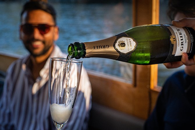 Amsterdam Champagne Private Canal Cruise - A classic boat instead of a standard sightseeing vessel