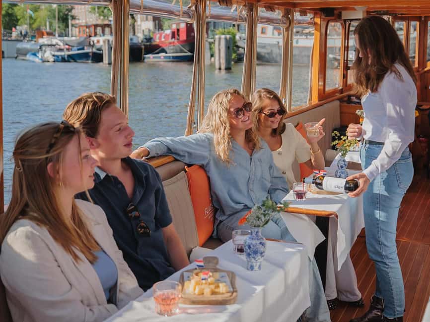 Amsterdam: Classic Boat Cruise with Optional Cheese & Wine - Boarding near the Anne Frank House