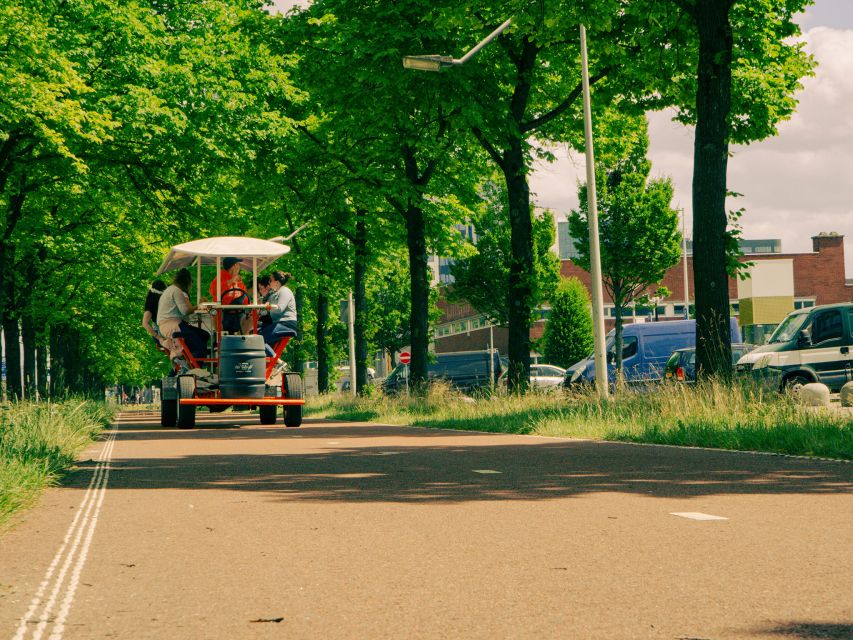 Amsterdam: Dutch Beer Bike Blast Tour with Onboard Bar - The final 10 minutes at Coffeeshop Sloterdijk