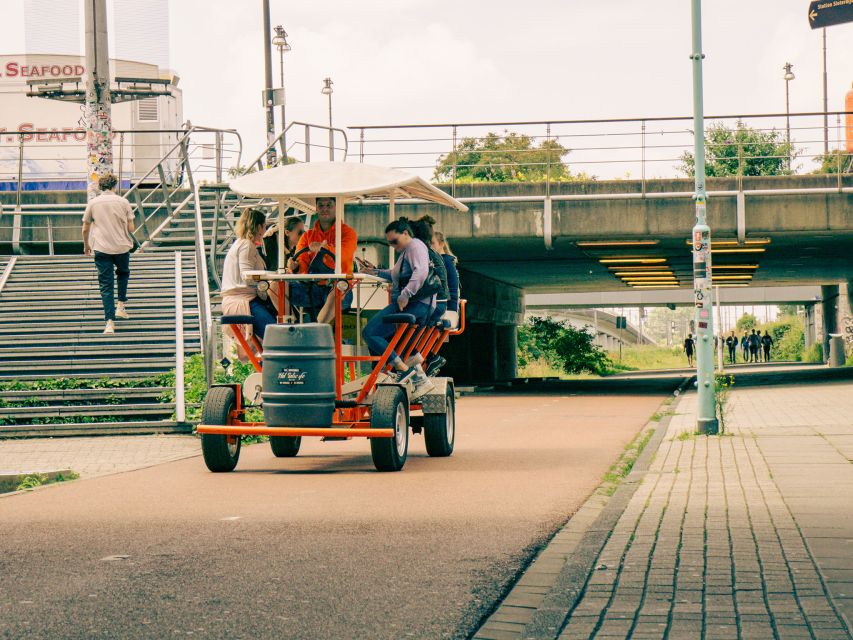 Amsterdam: Dutch Beer Bike Blast Tour with Onboard Bar - Weather, comfort, and accessibility