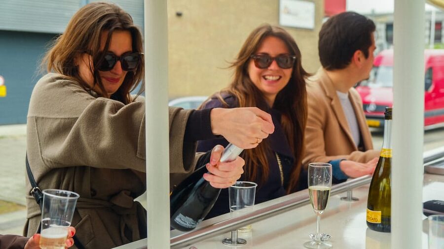 Amsterdam: Dutch Prosecco Party Bike - Sloterdijk views: know what you are signing up for
