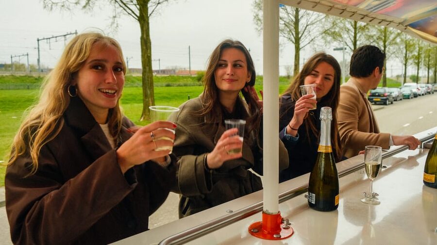 Amsterdam: Dutch Prosecco Party Bike - Who will have the best time