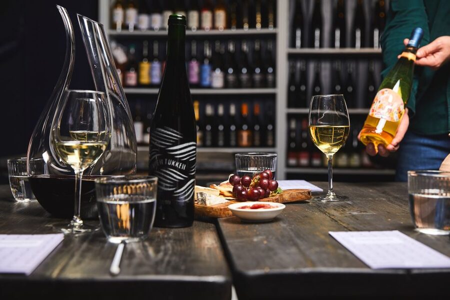 Amsterdam: Dutch Wine Tasting with Sommelier - Entering the Design & Wijn tasting room