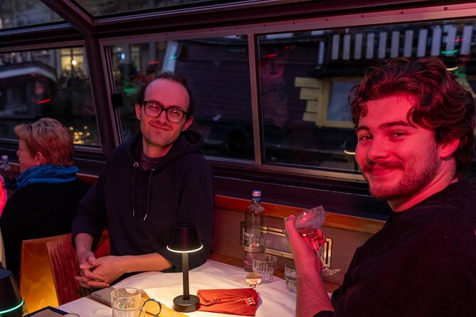 Amsterdam Evening Cocktail Cruise with snacks - Commentary, comfort, and the view from inside