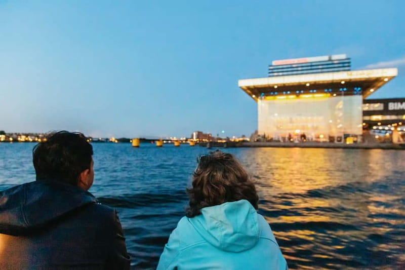 Amsterdam: Evening Cruise with Optional Wine and Snacks - Westerkerk, Herenmarkt, and Haarlemmersluis