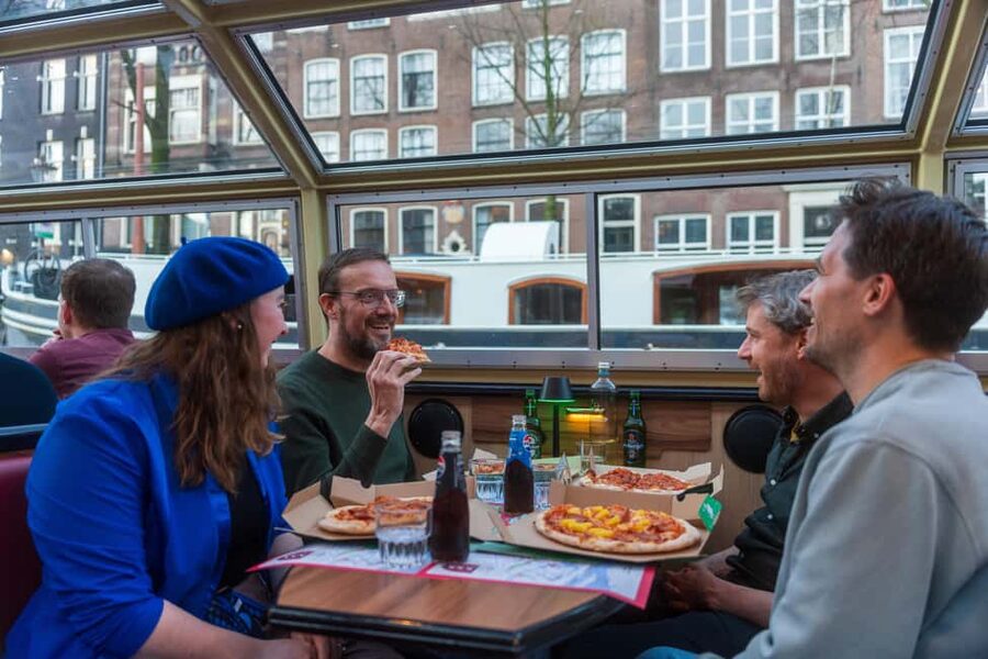 Amsterdam: Evening Pizza Cruise Along the Canals - Magere Brug and the evening city views