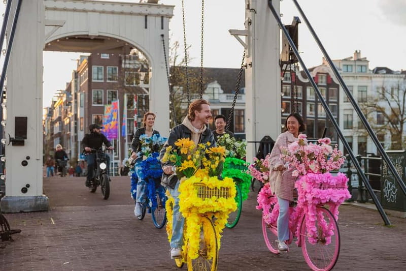 Amsterdam: Explore Canals, Guided Tour on Flower Bikes - Starting near Central Station