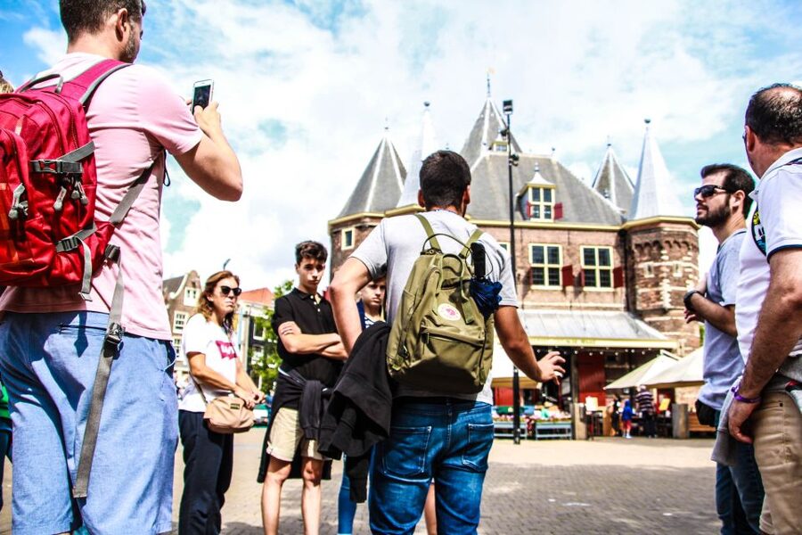 Amsterdam full day: Walking, Biking & Cruising with Lunch - Amsterdam from the canals