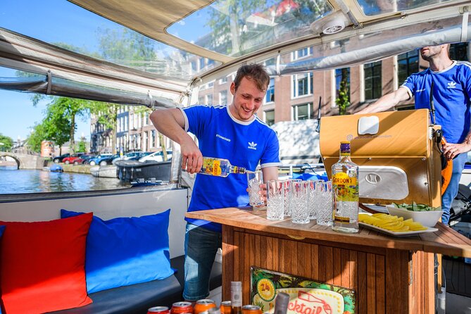 Amsterdam: German-speaking boat trip with bar on board - Westerkerk near the Anne Frank House