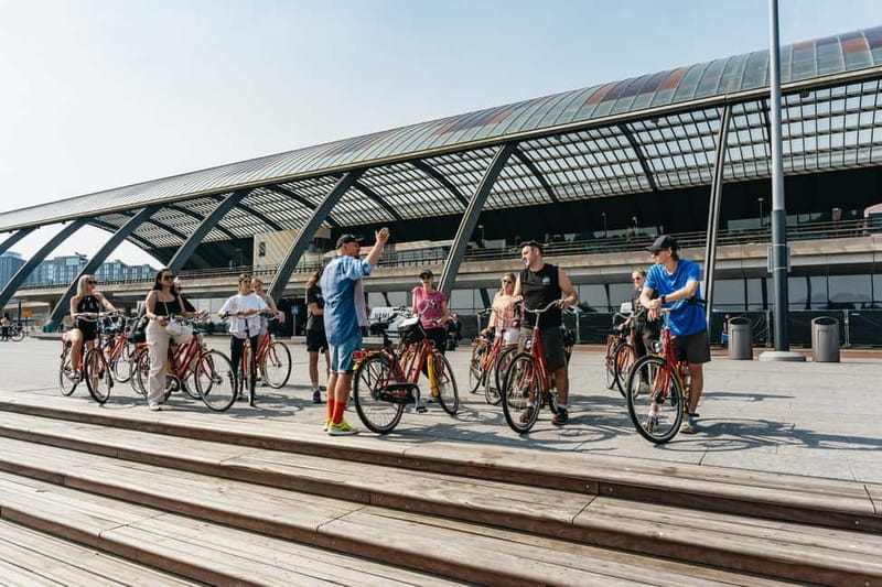 Amsterdam: Guided Bike Tour City Centre in EN/DE/FR/ES - Museumplein and Amsterdam’s grand cultural center