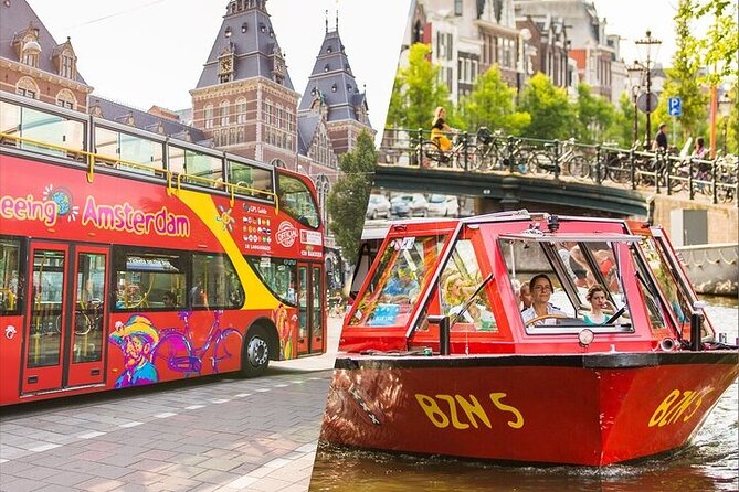 Amsterdam Hop-On Hop-Off 24h or 48h Bus and Boat Option - The bus route from the waterfront to Jordaan