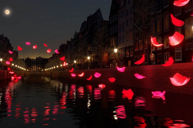 Amsterdam Light Festival: Canal Cruise + Bite & Unlimited Drinks - Open boat or covered boat, depending on the weather