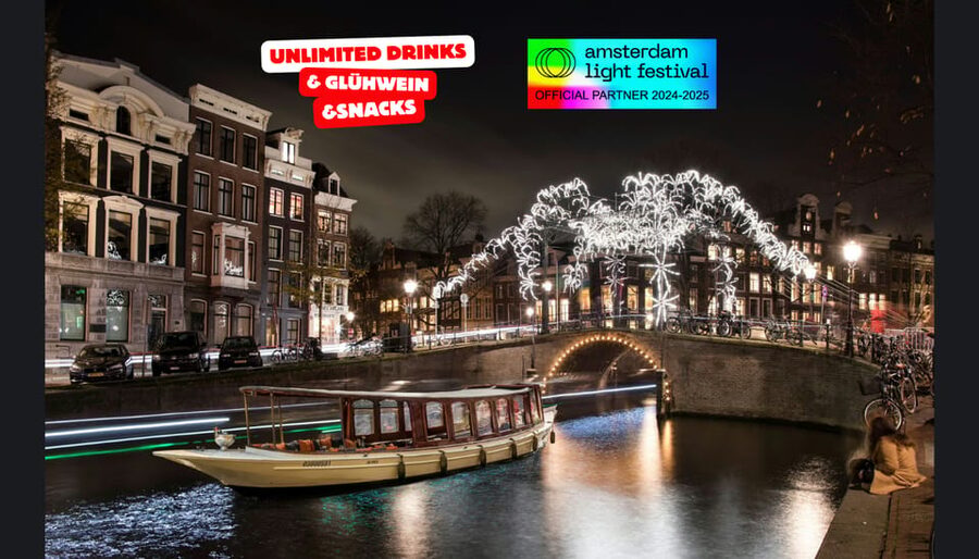 Amsterdam: Light Festival Heated Cruise with Drinks Option - Boarding beside Sea Palace