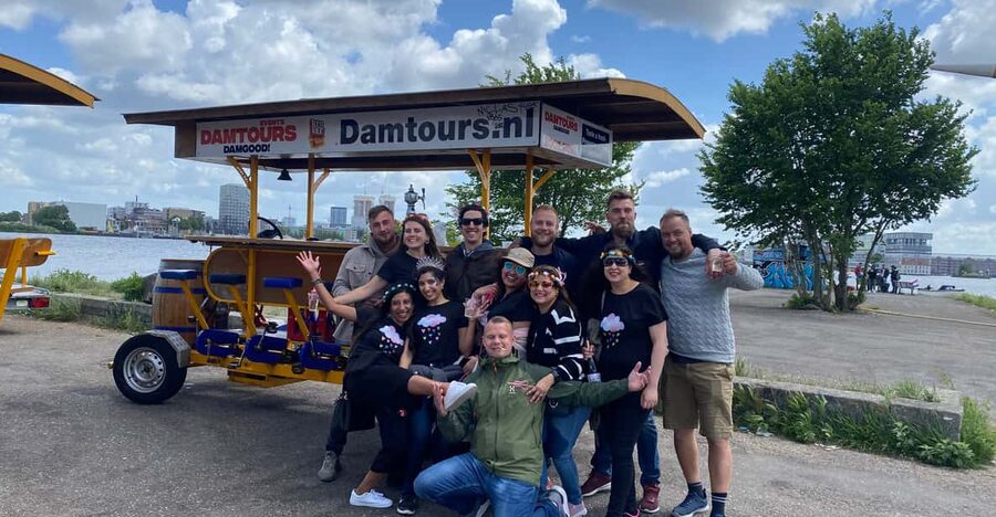 Amsterdam: Party Bike Tour with Beer - A beer bike built for group fun