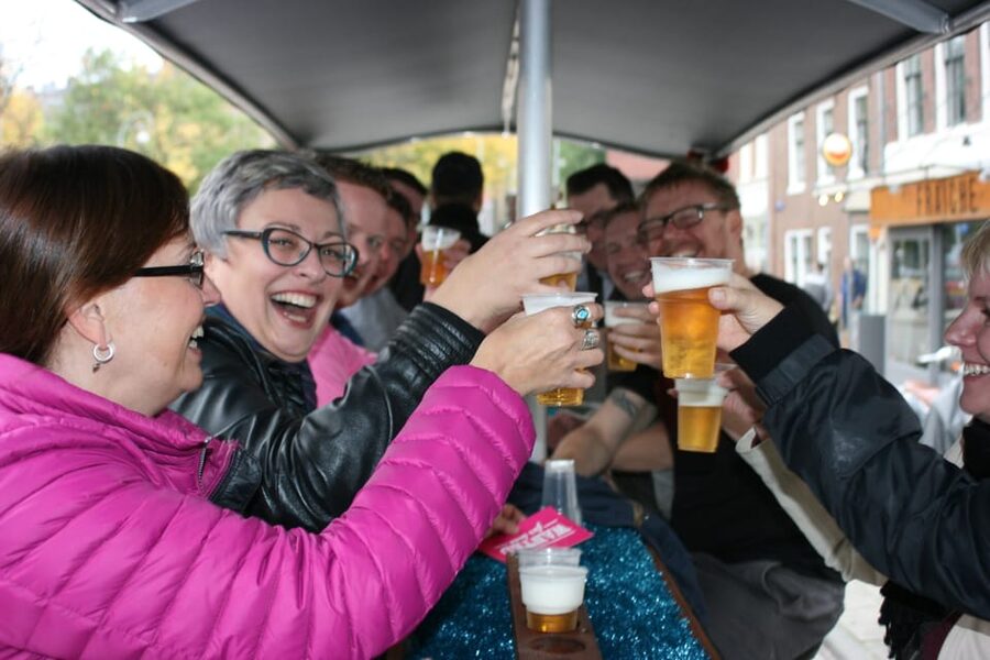Amsterdam: Party Bike Tour with Beer - The meeting point deserves careful planning