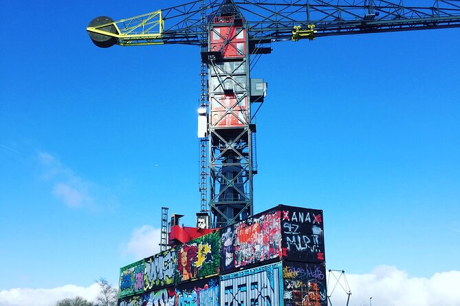 Amsterdam's Hidden Gems and Street Art Bike Tour - NDSM Wharf: the main stop for street art and shipyard character