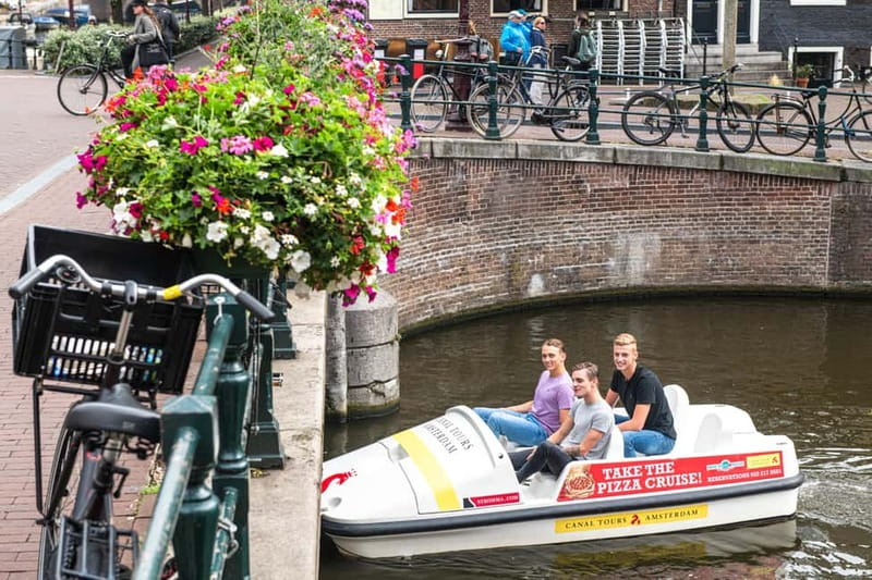 Amsterdam: Unique Pedal Boat Experience in the Canals - Pedaling, steering, and setting your pace