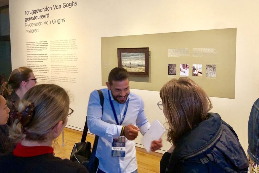 Amsterdam: Van Gogh Museum Masterpieces Tour up to 8 guests - Inside the museum, from dark Dutch paintings to French color
