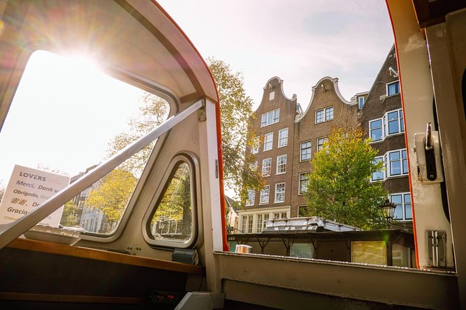 Combo Ticket: Xtracold Icebar Amsterdam and 1-Hour Canal Cruise - The canal cruise shows Amsterdam at street level from the water