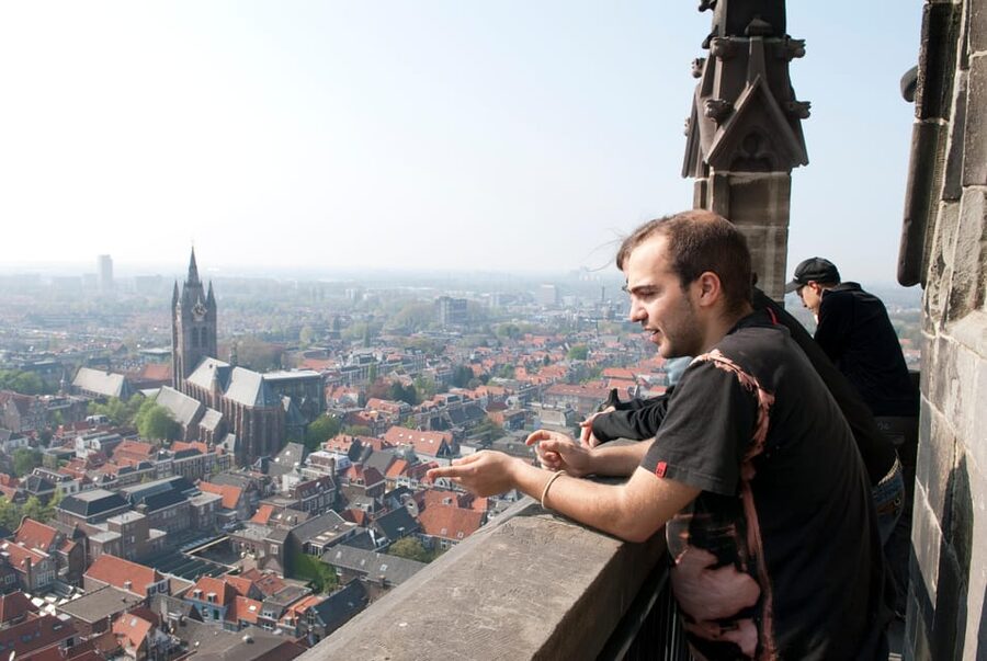 Delft: City Center Walking Tour - A viewpoint and the shape of old Delft