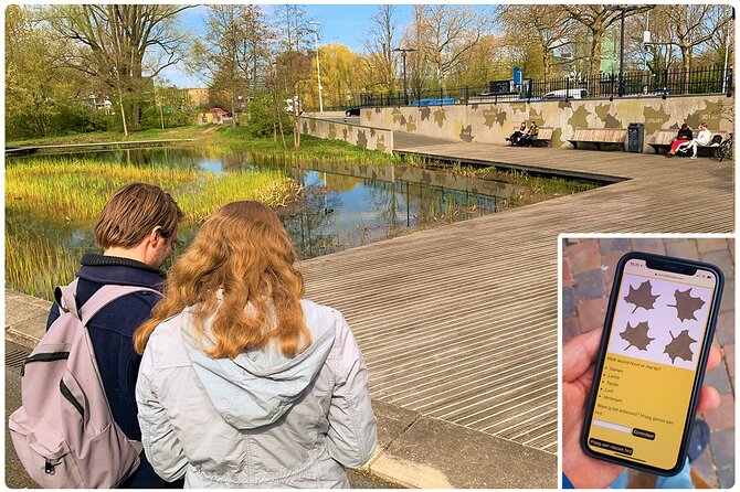 Discover Utrecht with a self-guided Outside Escape city game tour - Watertoren Lauwerhof, a water tower in a small courtyard