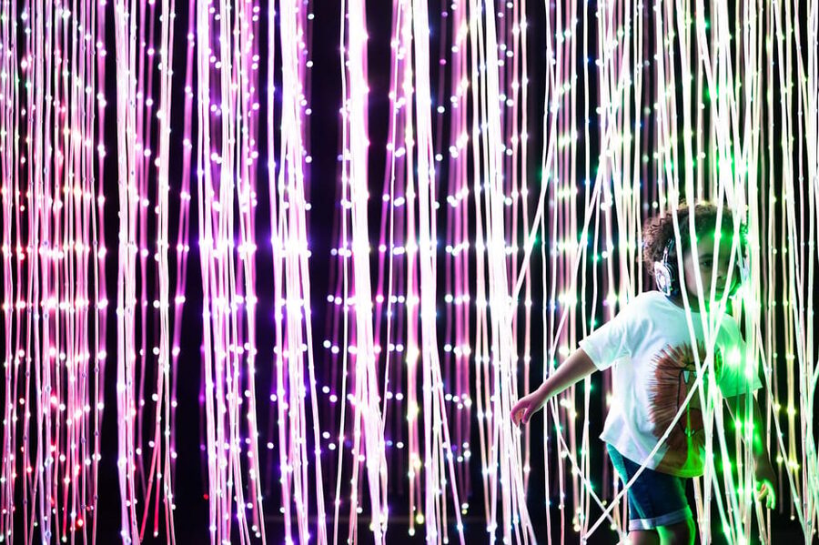 Eindhoven: Motion Experience Light Art Playground Ticket - The large ball pit brings physical play into the visit