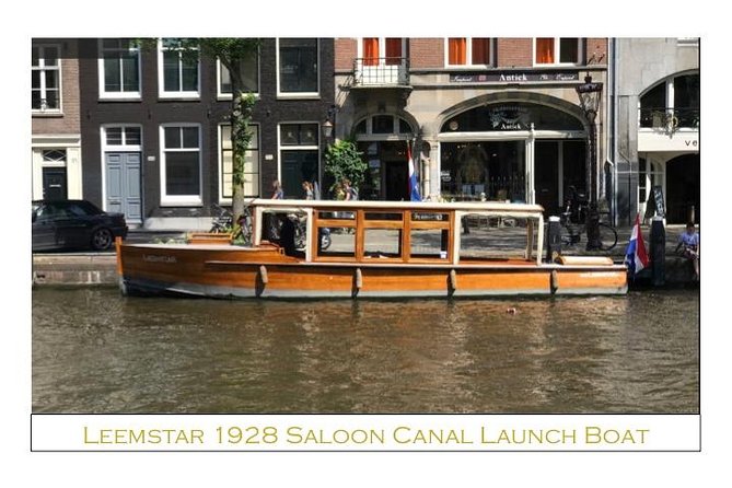 Exclusive Cruise! 90 min - 12 guests max - Book Leemstar! - Drinks, Dutch bites, and onboard comfort