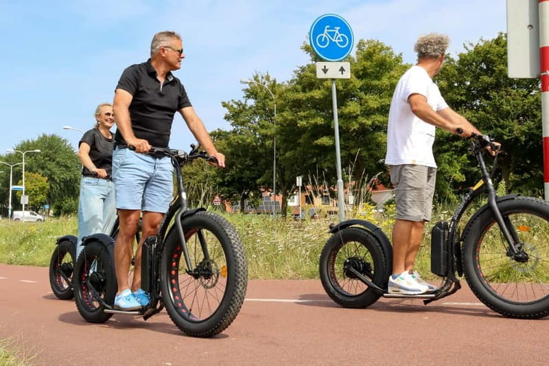 Goes: Explore Zeeland on our Electric Steps with GPS route - Following the GPS route through villages and open Zeeland
