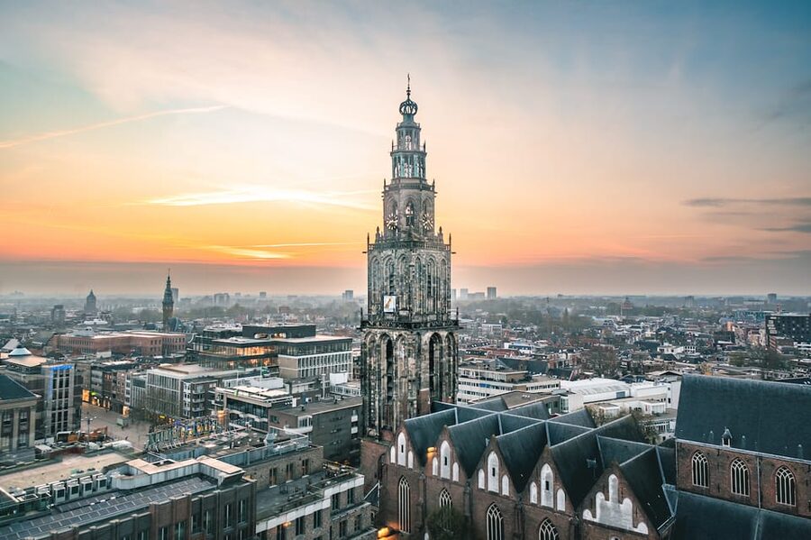 Groningen: Climb the Martinitower - Bells, clock faces, and the final view