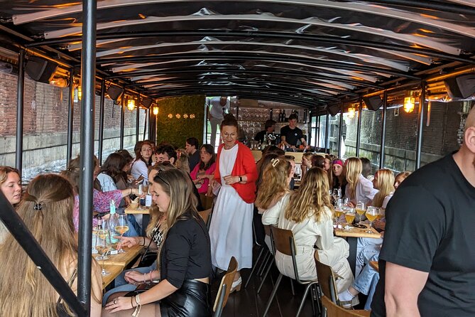 Groningen: Terrace Boat Experience with a Cozy Bar: 1 hour - Oosterhaven and Groningen’s working waterfront