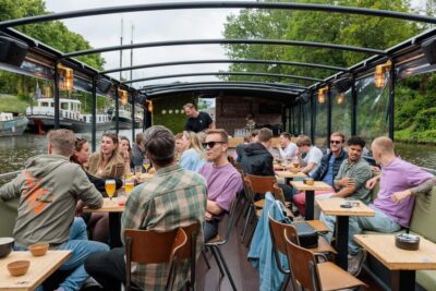 Terrace Boat Experience with a Cozy Bar