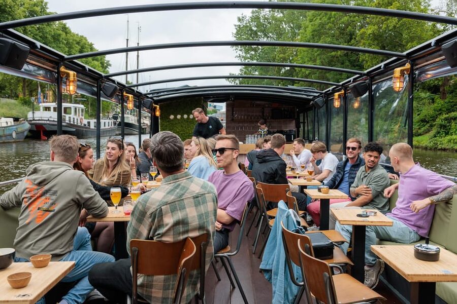 Groningen: Terrace Boat Experience with a Cozy Bar - What the 1 to 1.5 hour route feels like