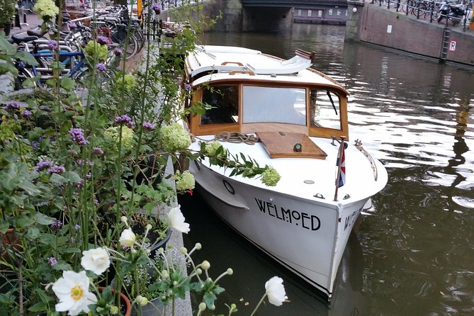 Private Guided Historic Amsterdam Canal Cruise in a Salon Boat - The Anne Frank House from the canal