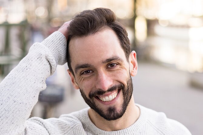 Professional Tinder Photo Session in Amsterdam - Meeting Sandra near Brouwersgracht