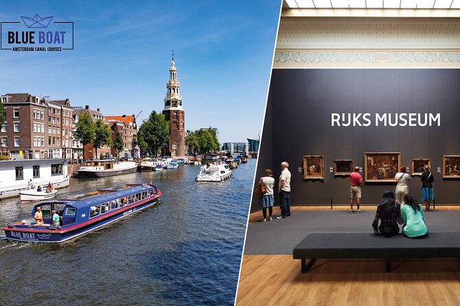 Rijksmuseum Amsterdam and Canal Cruise with Snackbox - Two Amsterdam essentials for $61.71