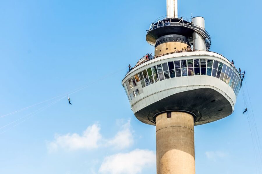 Rotterdam: Euromast Lookout Tower Ticket - Coffee, lunch, and a view from the brasserie