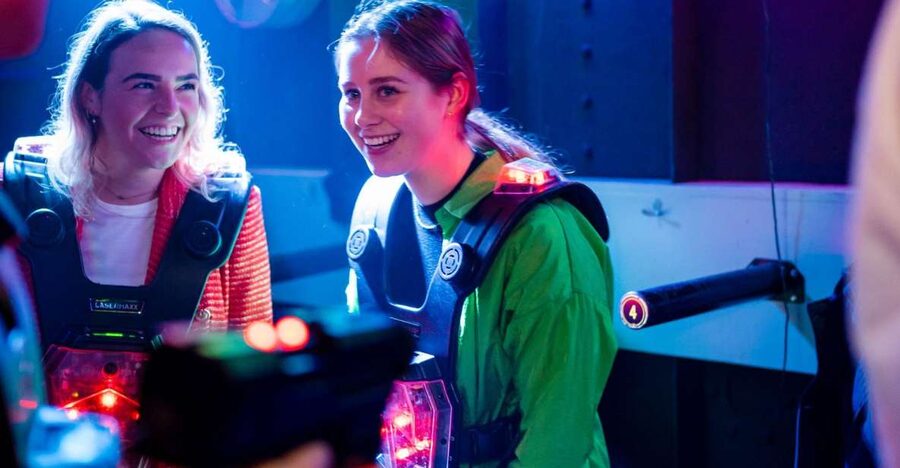 Rotterdam: Lasergame Actvity - Inside the 300-square-meter arena