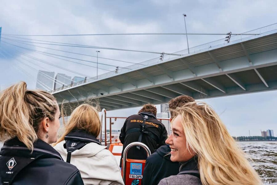 Rotterdam: RIB Speedboat Sightseeing Cruise - Reaching Schiedam, the gin city