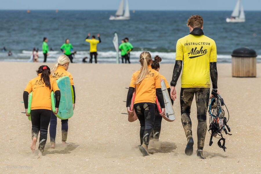 Scheveningen Beach: 1,5 hour Surf experience for families - A short briefing on surf history and water safety