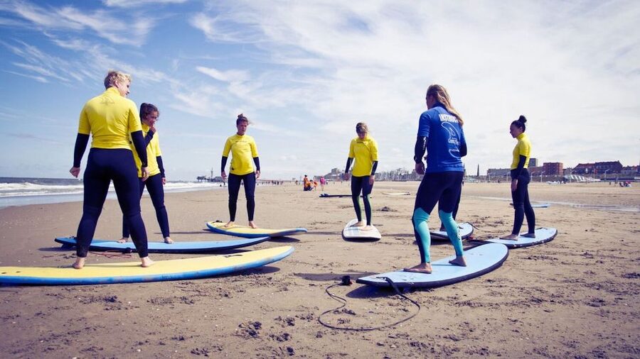Scheveningen Full-day Surfing lessons with Lunch - The morning lesson covers more than standing up