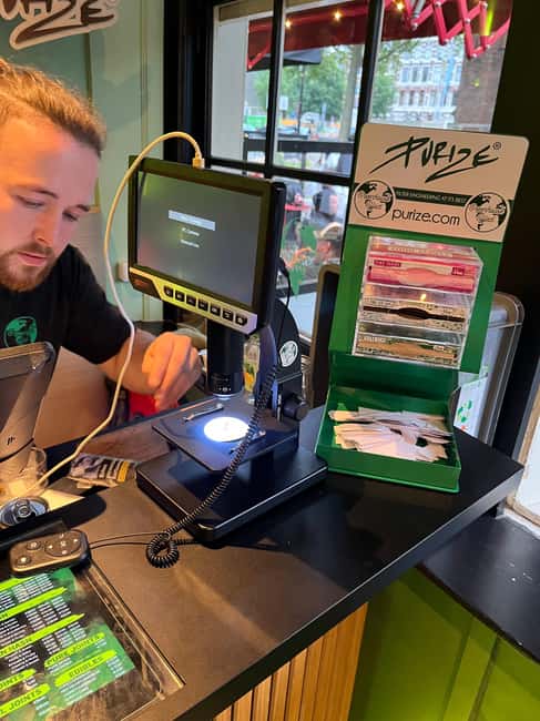 Sprechen Sie Gras? German Tour of Amsterdam's Coffeeshops - Optional Red Light District Preview